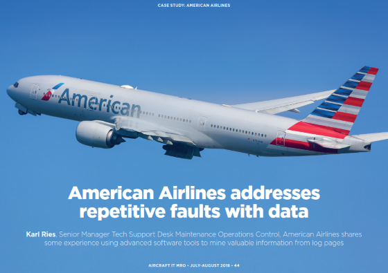 Case Study American Airlines Addresses Repetitive Faults With Data
